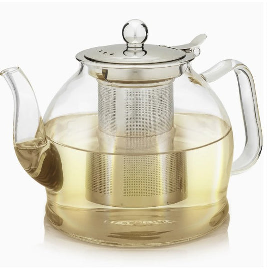 Teabloom Dublin Glass Teapot with Removable Infuser