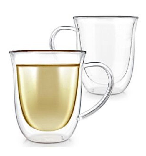 Teabloom Clarity Double Wall Glass Tea Cups *set of 2